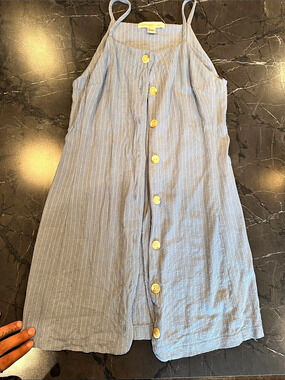 Monteau Los Angeles’s White Striped Mini Dress